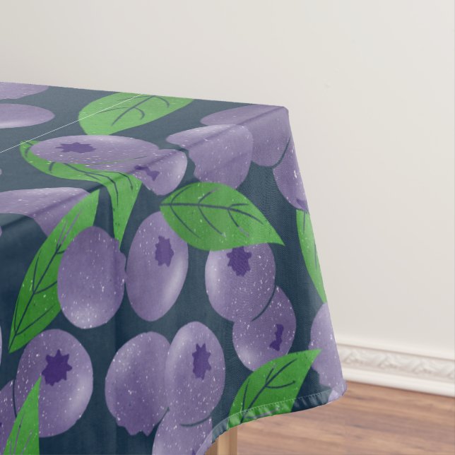 Nappe Blueberries - arrière - plan bleu foncé (In Situ)