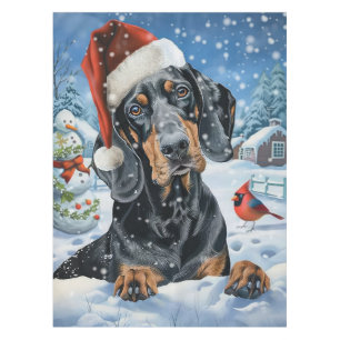 Nappe Bluetick Coonhound chien merveilleux Noël d'hiver