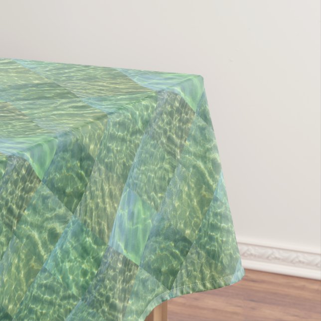 Nappe Boho Chic Diamond Patchwork Aquamarine (In Situ)