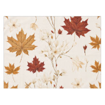 Boho Vintage Feuilles d'érable hiver modèle floral