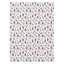 Bois de cerfs rouges et bleus scandinaves