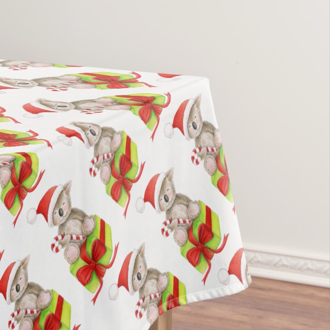 Nappe Bonbons Koala cadeau aquarelle Noël art (In Situ)