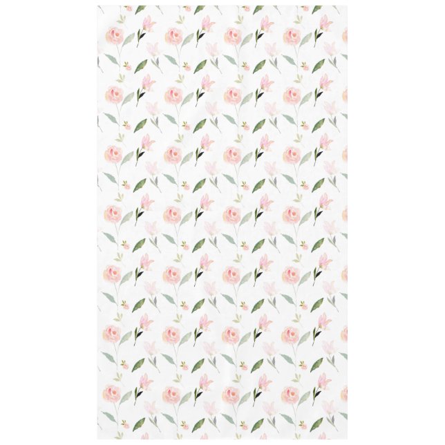 Nappe Bonjour belle aquarelle florale (Devant)