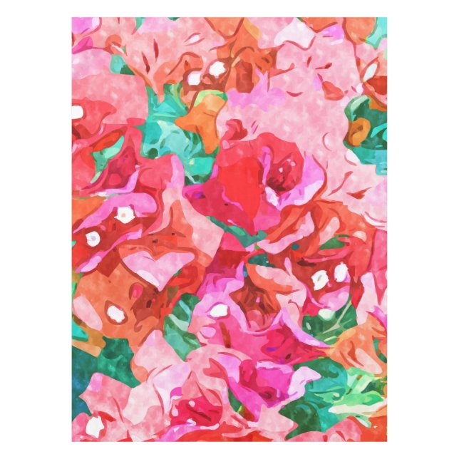 Nappe Bougainvilliers sauvages, fleurs été Floral Bohème (Devant)