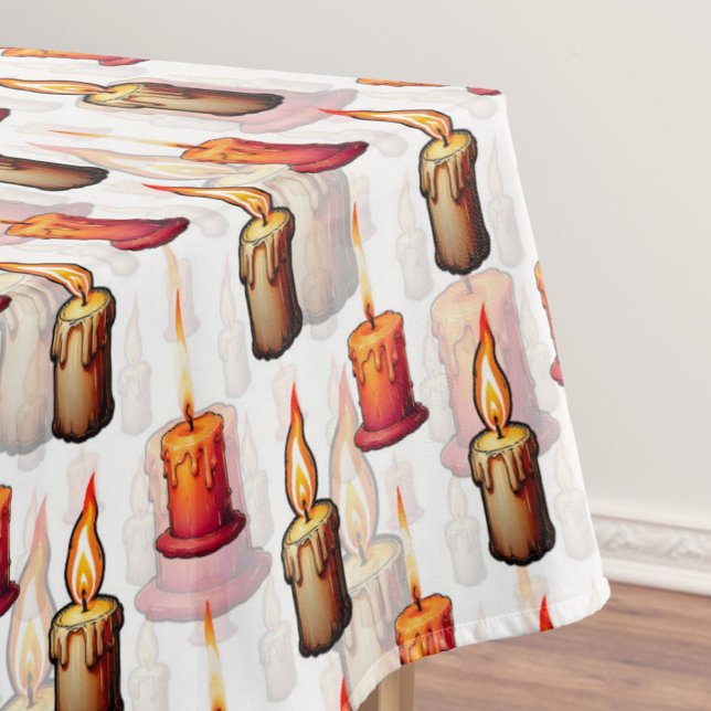 Nappe Bougies allumées blanches (Créateur téléchargé)