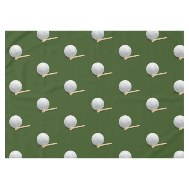 Nappe Boule de golf et tee sur gazon vert (Devant (Horizontal))