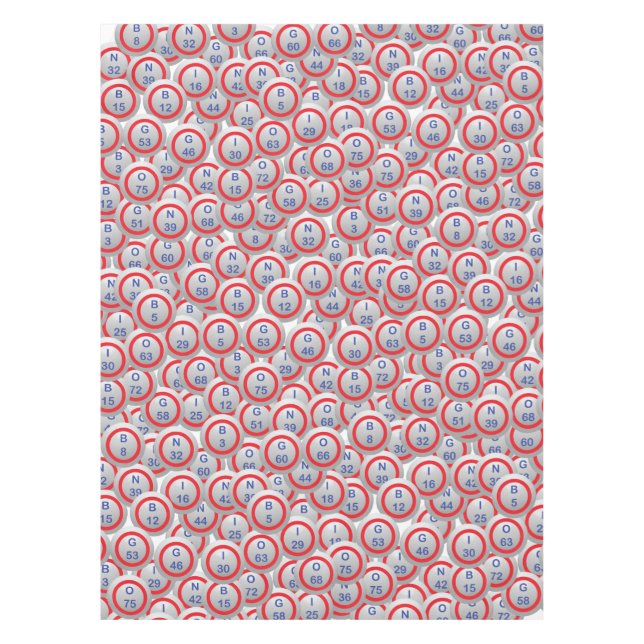 Nappe Boules de trémie de bingo-test dans aléatoire (Devant)