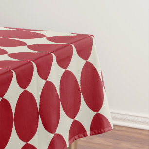 Nappe Boules rouges de Noël modernes et audacieuses Chic