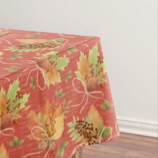 Nappe Bouquet de feuilles d'automne - Rouge