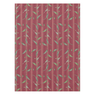 Nappe Branch of leaves on red wallpaper