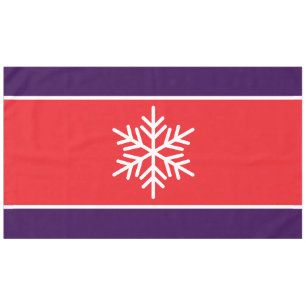 Nappe Bright Red Deep Purple Stripes Hiver Flèche de nei