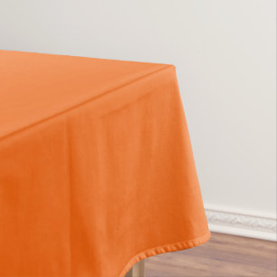 Nappe Bright Tiger Orange Solide couleur Impression