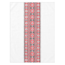Broderie traditionnelle palestinienne Motif rouge