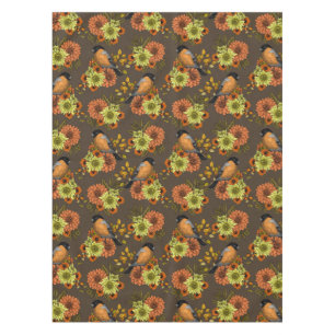 Nappe Bullfinch on autumn floral