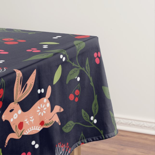 Nappe Bunnies d'art populaire scandinave (In Situ)