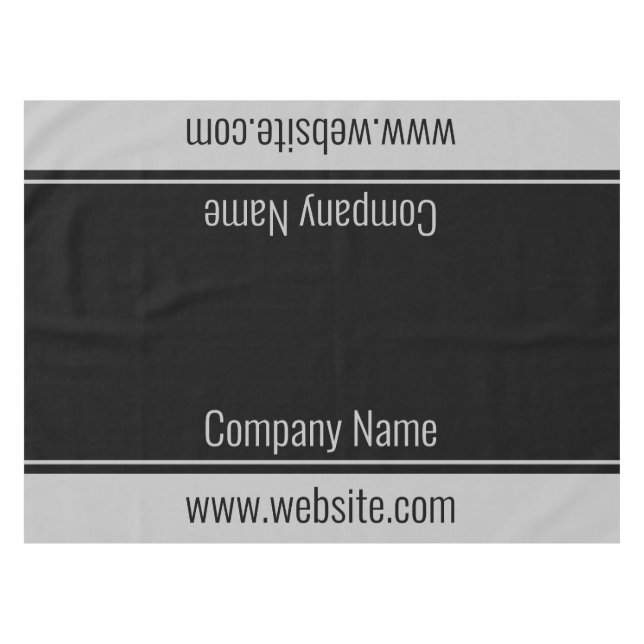 Nappe Business Text Modèle Nom de l'entreprise et site W (Devant (Horizontal))
