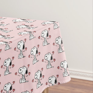Nappe cacahuètes Coeurs de snoopy