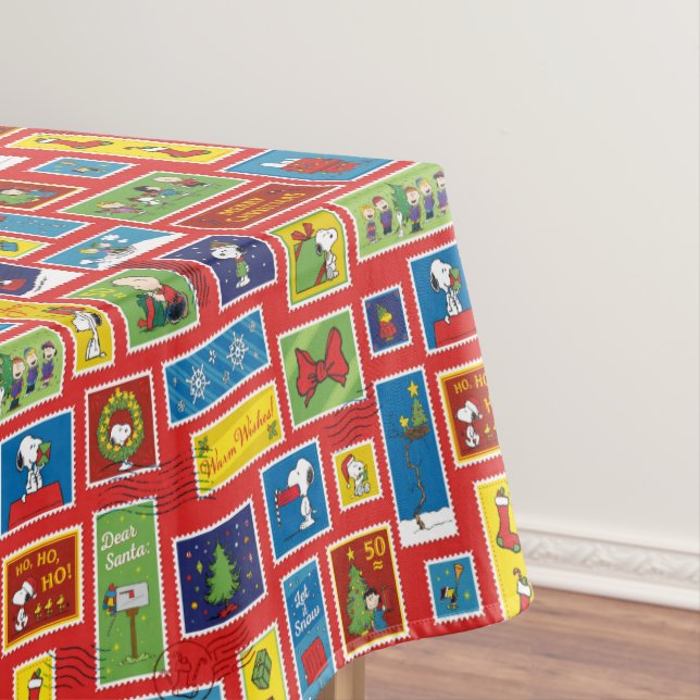 Nappe cacahuètes | Motif des timbres de Noël (In Situ)