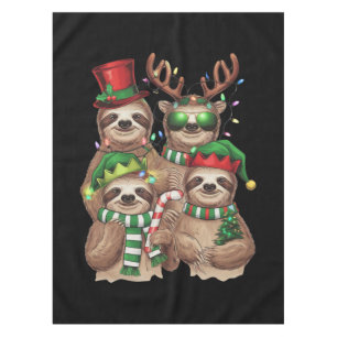 Nappe Cadeau de Noël de paresseux Joyeux Slothmas Amoure