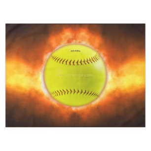 Nappe Cadeaux gays artistiques de Softball en feu de Sli