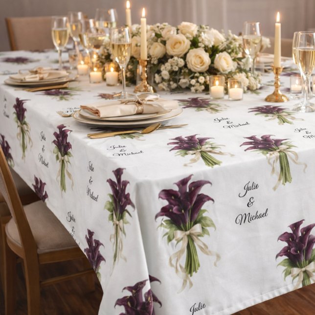 Nappe Calla Lillies Wreath Wedding Decor Newlyweds (Créateur téléchargé)