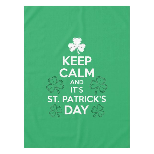Nappe Calme C'est irlandais Jour de la Saint Patrick (Devant)