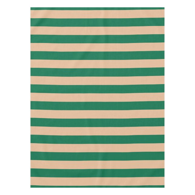 Nappe Camel Beige & Classic Green Bande (Devant)