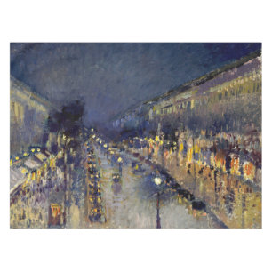 Nappe Camille Pissarro - Boulevard Montmartre la nuit