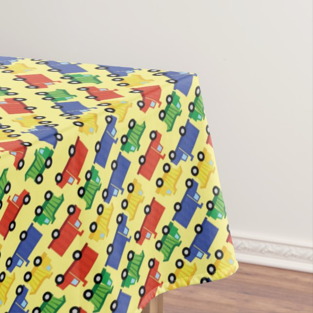 Nappe Camions Boy Baby shower Construction Cute (In Situ)