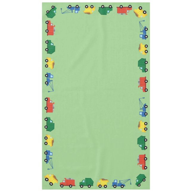 Nappe Camions Voitures Cute 1er Anniversaire Thème de fê (Devant)