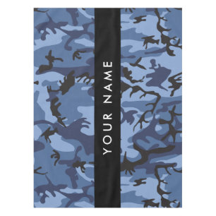 Nappe Camouflage bleu marine Votre nom Personnalisez