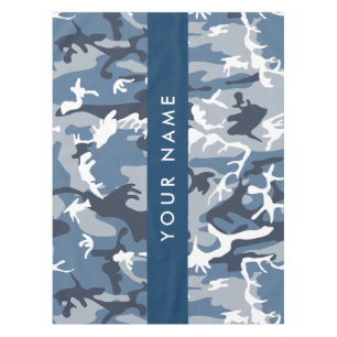 Nappe Camouflage bleu neige d'hiver Votre nom Personnali