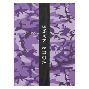 Nappe Camouflage Violet Personnalisez Votre Nom