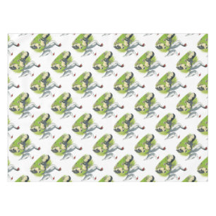Nappe Canards Famille de Barbu bleu pie
