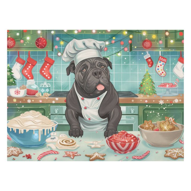 Nappe Cane Corso Gîtes de vacances : Noël festif (Devant (Horizontal))