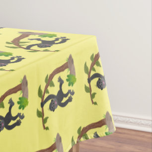 Nappe Caricature de bébé gorille joyeux