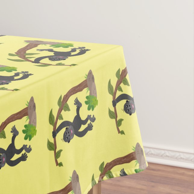 Nappe Caricature de bébé gorille joyeux (In Situ)