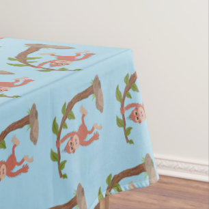 Nappe Caricature de bébé orangoutan joyeux