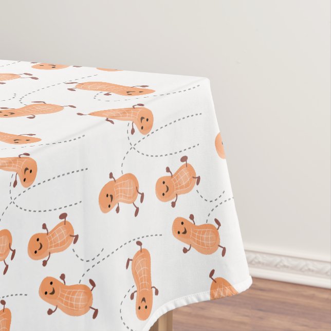 Nappe Caricature de cacahuètes joyeux sautillant (In Situ)