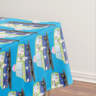 Nappe Caricature de camion de glace joli