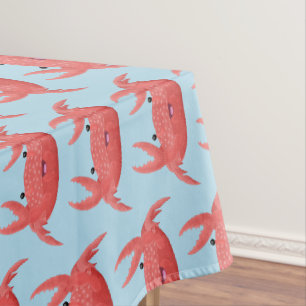 Nappe Caricature de crabe rouge cuite