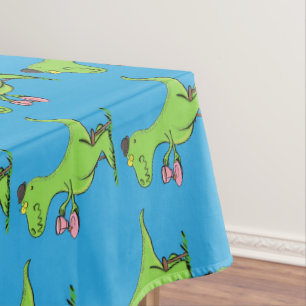 Nappe Caricature de dinosaure vert t rex