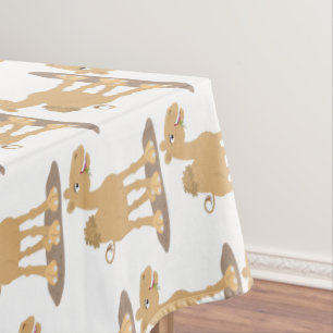 Nappe Caricature de dromadaire joyeux et souriant