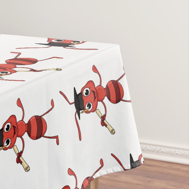 Nappe Caricature de fourmi rouge joyeux (In Situ)