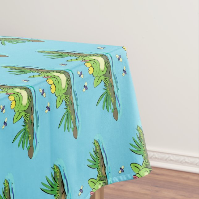 Nappe Caricature de grenouille vert mignon (In Situ)
