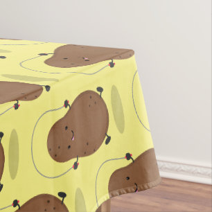 Nappe Caricature de la corde de saut de pomme de terre t