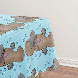 Nappe Caricature de platypus bébé très heureuse