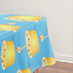 Nappe Caricature de serpent aux nouilles mignonnes illus