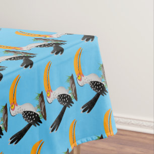 Nappe Caricature d'oiseau de safari de barbecue jaune am