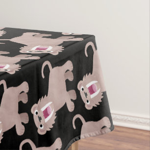 Nappe Caricature du tigre mignon Saber Toothed Smilodon